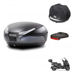SHAD Baul SH48 + soporte montaje accesorios DARK GREY PREMIUM KIT-445947