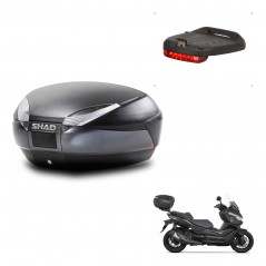 SHAD Trunk SH48 + mounting bracket brake light DARK GREY PREMIUM KIT-445953