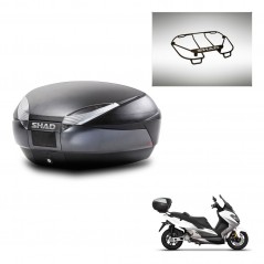 SHAD SH48 trunk + mounting bracket upper grill DARK GREY PREMIUM KIT-445964