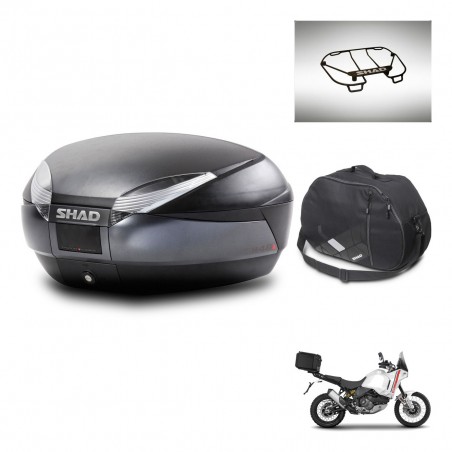 SHAD Baul SH48 + soporte montaje accesorios DARK GREY PREMIUM KIT-445990