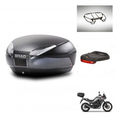 SHAD Baul SH48 + soporte montaje accesorios DARK GREY PREMIUM KIT-446005
