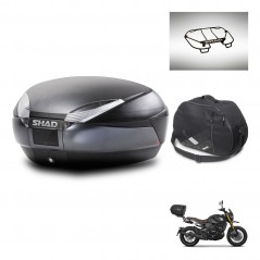 SHAD Baul SH48 + soporte montaje accesorios DARK GREY PREMIUM KIT-446014