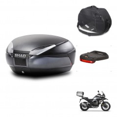 SHAD Baul SH48 + soporte montaje accesorios DARK GREY PREMIUM KIT-446019
