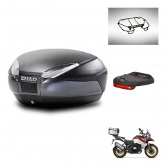 SHAD SH48 trunk + mounting bracket accessories DARK GREY PREMIUM KIT-446037