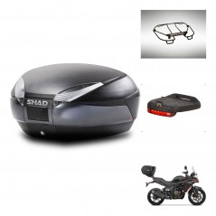 SHAD Baul SH48 + soporte montaje accesorios DARK GREY PREMIUM KIT-446045