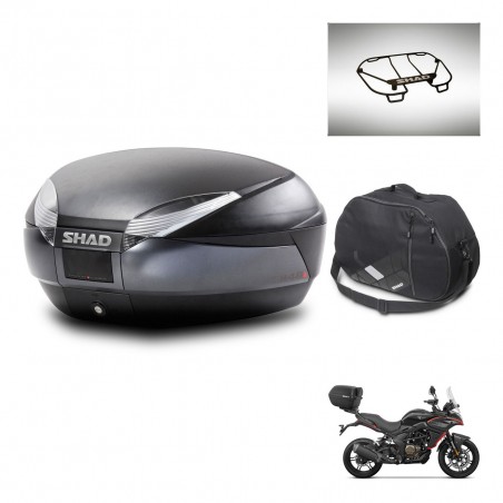 SHAD Baul SH48 + soporte montaje accesorios DARK GREY PREMIUM KIT-446046