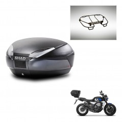 SHAD SH48 trunk + mounting bracket upper grill DARK GREY PREMIUM KIT-446060