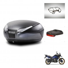 SHAD Baul SH48 + soporte montaje accesorios DARK GREY PREMIUM KIT-446069