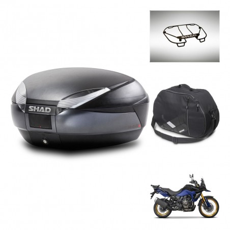 SHAD Baul SH48 + soporte montaje accesorios DARK GREY PREMIUM KIT-446070