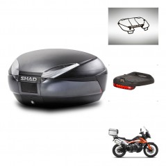 SHAD Baul SH48 + soporte montaje accesorios DARK GREY PREMIUM KIT-446077