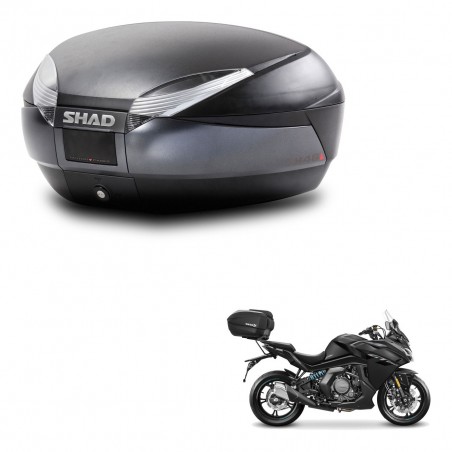 SHAD Baul SH48 + soporte montaje DARK GREY PREMIUM KIT-446088