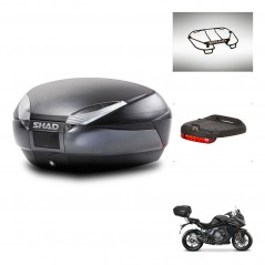 SHAD Baul SH48 + soporte montaje accesorios DARK GREY PREMIUM KIT-446093
