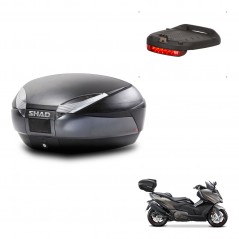 SHAD Baul SH48 + soporte montaje luz de freno DARK GREY PREMIUM KIT-446097