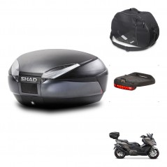 SHAD Baul SH48 + soporte montaje accesorios DARK GREY PREMIUM KIT-446099