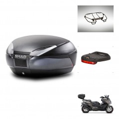 SHAD Baul SH48 + soporte montaje accesorios DARK GREY PREMIUM KIT-446101