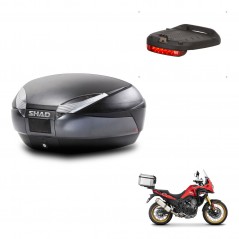 SHAD Trunk SH48 + mounting bracket brake light DARK GREY PREMIUM KIT-446113