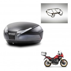 SHAD SH48 trunk + mounting bracket upper grill DARK GREY PREMIUM KIT-446116