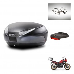 SHAD Baul SH48 + soporte montaje accesorios DARK GREY PREMIUM KIT-446117