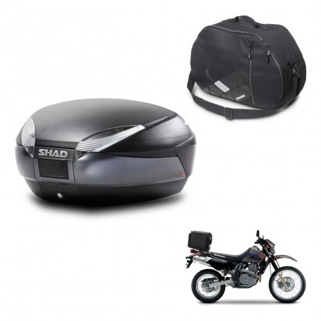 SHAD Baul SH48 + soporte montaje bolsa interna DARK GREY PREMIUM KIT-446122