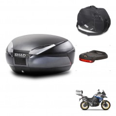 SHAD Baul SH48 + soporte montaje accesorios DARK GREY PREMIUM KIT-446139