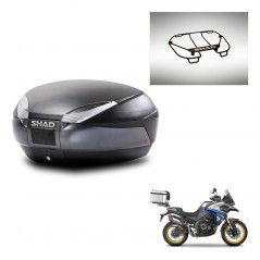 SHAD SH48 trunk + mounting bracket upper grill DARK GREY PREMIUM KIT-446140