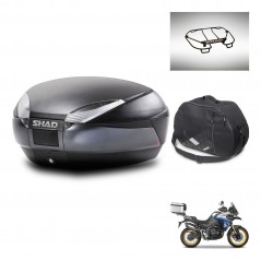 SHAD SH48 trunk + mounting bracket accessories DARK GREY PREMIUM KIT-446142