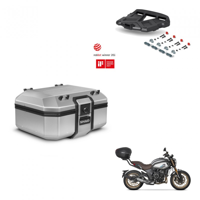 SHAD Baul trasero + soporte montaje parrilla TR37 TERRA KIT-447453
