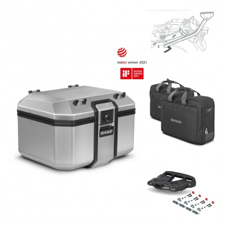 SHAD Baul trasero + parrilla soporte montaje accesorios KIT-447972