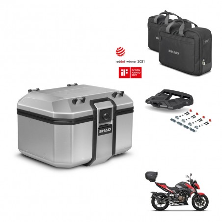 SHAD Baul trasero + soporte montaje parrilla accesorios KIT-448516