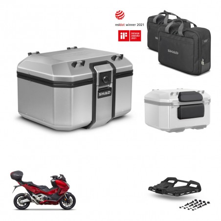 SHAD Baul trasero + soporte montaje parrilla accesorios KIT-448533