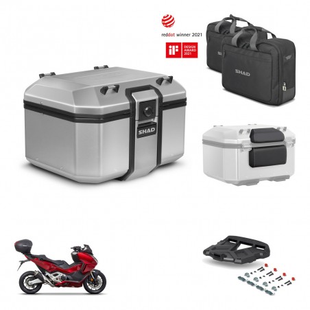 SHAD Baul trasero + soporte montaje parrilla accesorios KIT-448536