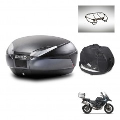 SHAD Baul trasero + accesorios herraje montaje SH48 DARK GREY PREMIUM KIT-245221