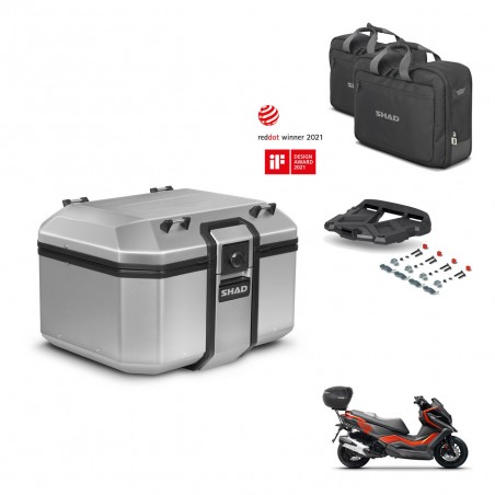 SHAD Baul trasero + soporte montaje parrilla accesorios KIT-448579