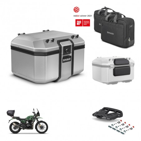 SHAD Baul trasero + soporte montaje parrilla accesorios KIT-448602