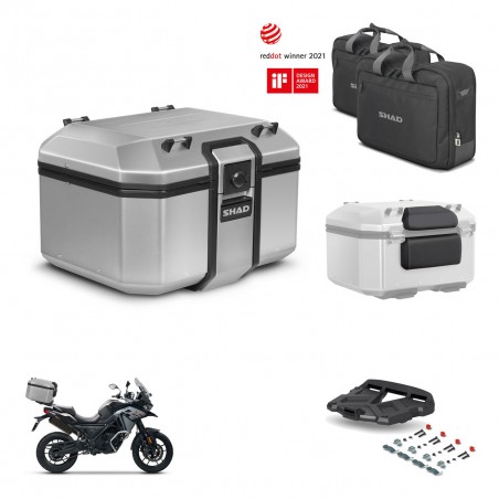 SHAD Baul trasero + soporte montaje parrilla accesorios KIT-448635