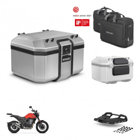 SHAD Baul trasero + soporte montaje parrilla accesorios KIT-448676