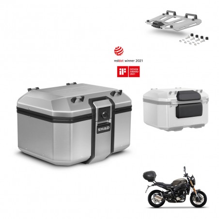 SHAD Baul trasero + soporte montaje parrilla accesorios KIT-448692