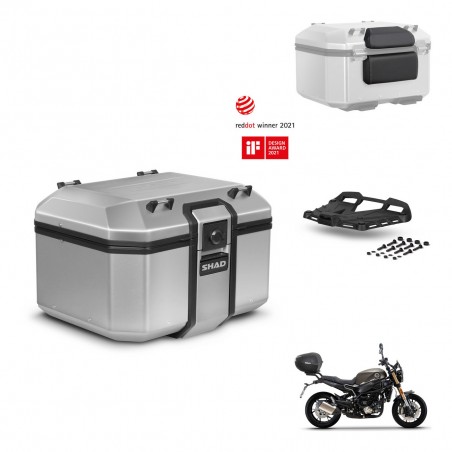 SHAD Baul trasero + soporte montaje parrilla accesorios KIT-448696