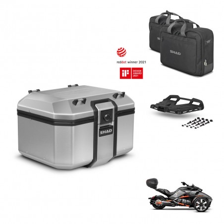 SHAD Baul trasero + soporte montaje parrilla accesorios KIT-448730
