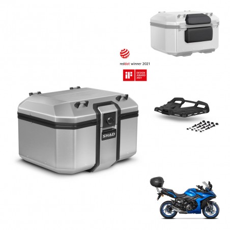 SHAD Baul trasero + soporte montaje parrilla accesorios KIT-448773