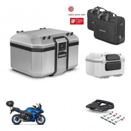 SHAD Baul trasero + soporte montaje parrilla accesorios KIT-448778