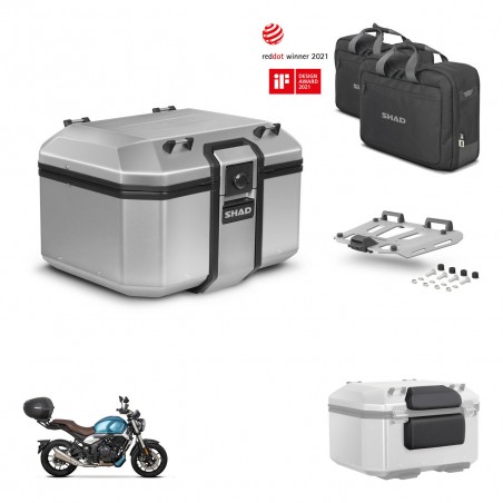 SHAD Baul trasero + soporte montaje parrilla accesorios KIT-448782