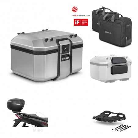 SHAD Baul trasero + soporte montaje parrilla accesorios KIT-448852