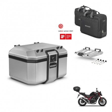 SHAD Baul trasero + soporte montaje parrilla accesorios KIT-448869
