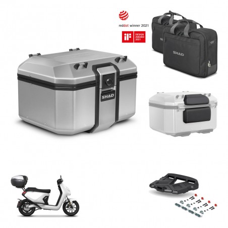 SHAD Baul trasero + soporte montaje parrilla accesorios KIT-448921