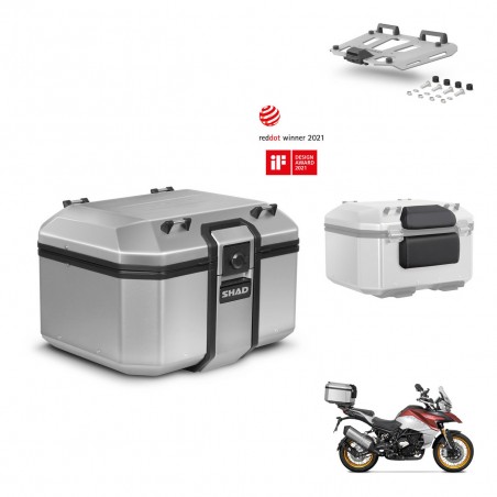 SHAD Baul trasero + soporte montaje parrilla accesorios KIT-448923