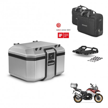SHAD Baul trasero + soporte montaje parrilla accesorios KIT-448928