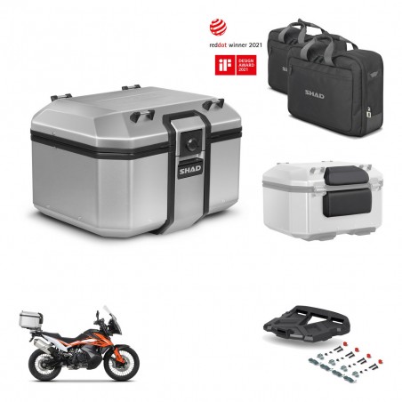 SHAD Baul trasero + soporte montaje parrilla accesorios KIT-448987