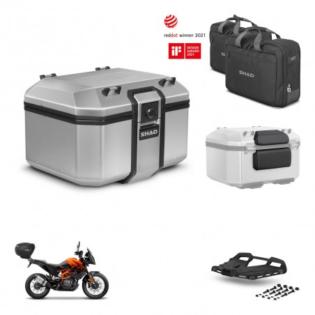 SHAD Baul trasero + soporte montaje parrilla accesorios KIT-449028