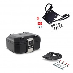 SHAD Baul trasero + parrilla soporte montaje TR37 TERRA BLACK EDITION KIT-449086